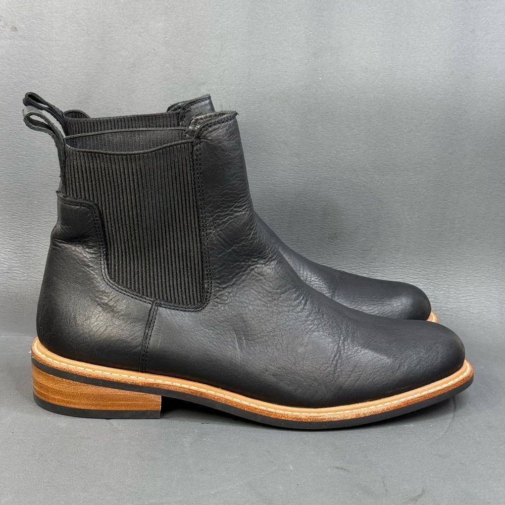 Black Leather Ankle Boots